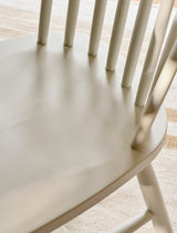 Garden Trading Spindle Back Chair Beech Wood, Lily White, Set of 2