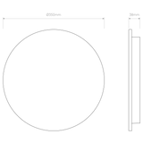 Astro Eclipse Round 350 LED 2700K Plaster Interior Wall Light