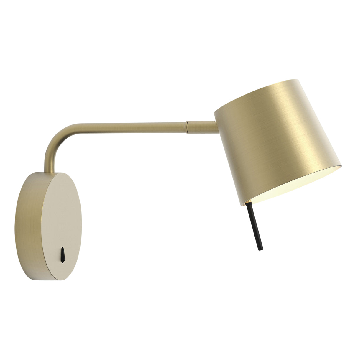 Astro Miura Swing Arm Base Matt Gold Interior Wall Light
