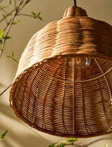 Garden Trading Mouldon Pendant Light Natural Rattan Small