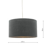 Dar Akavia Easy Fit Pendant Grey –  from Amos Lighting + Home