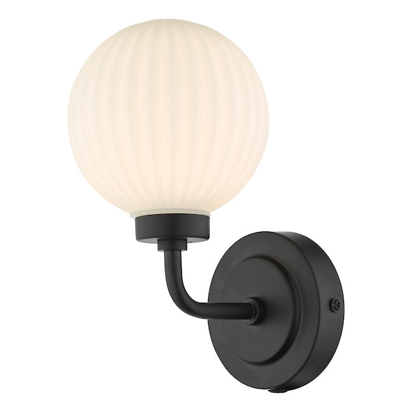 Dar Alrik Bathroom Wall Light Matt Black –  from Amos Lighting + Home