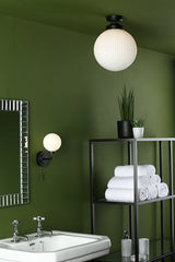 Dar Alrik Bathroom Wall Light Matt Black –  from Amos Lighting + Home