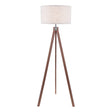 Dar Armitage Tripod Floor Lamp Dark Wood With Shade –  from Amos Lighting + Home