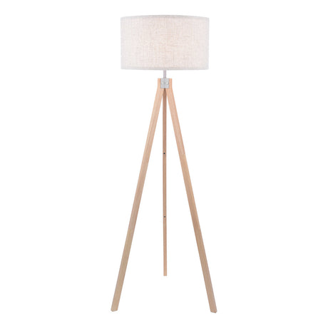 Dar Armitage Tripod Floor Lamp Light Wood With Shade –  from Amos Lighting + Home