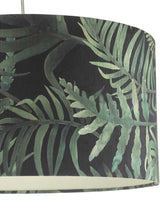 Dar Bamboo Easy Fit Small Shade Green Leaf Print –  from Amos Lighting + Home