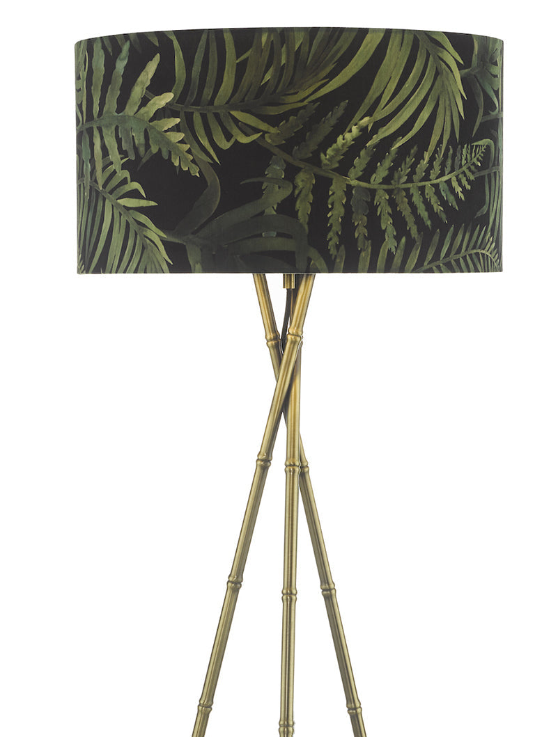 Dar Bamboo Floor Lamp Antique Brass Base Only –  from Amos Lighting + Home