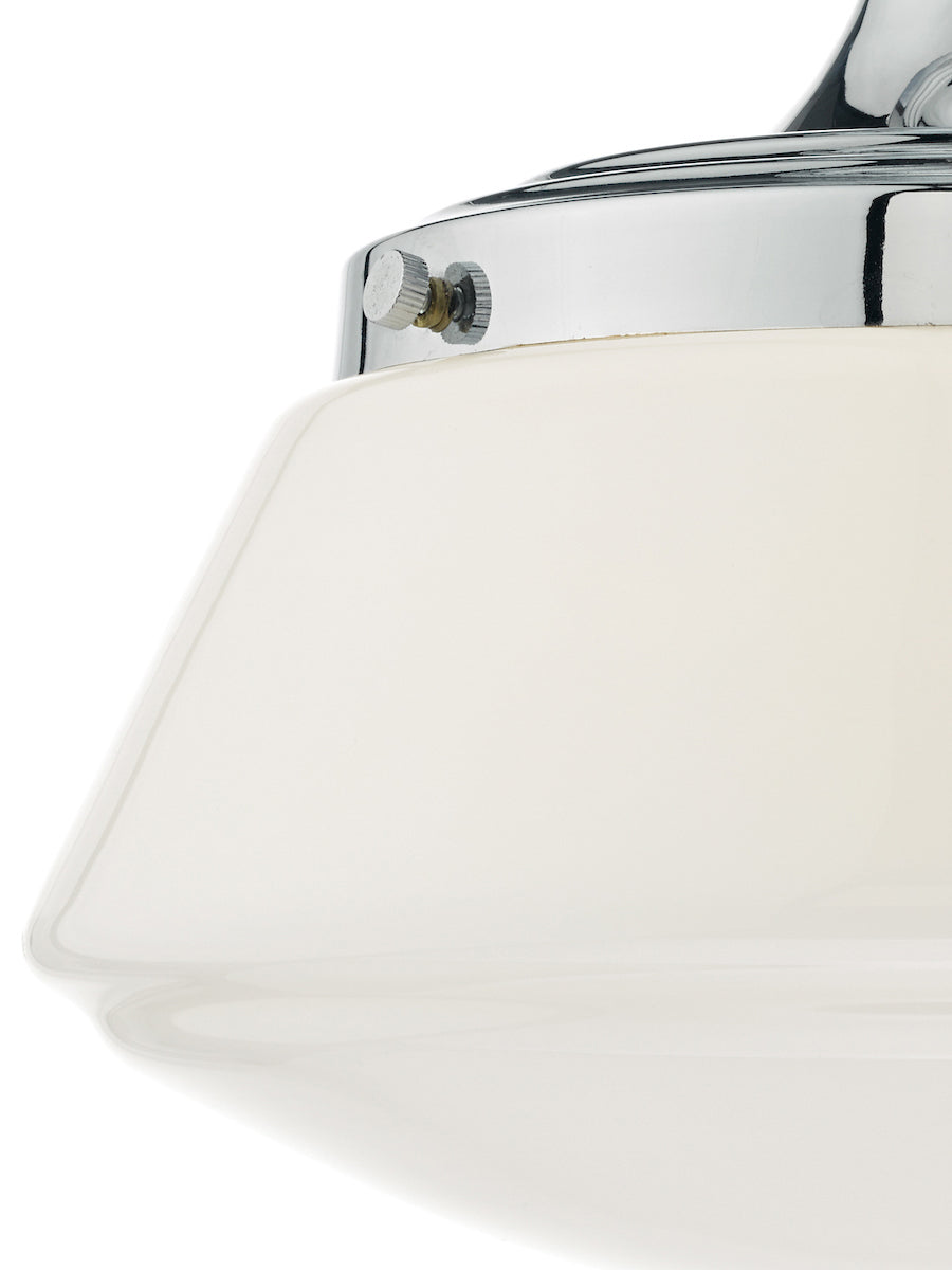 Dar Caden Semi Flush Bathroom Ceiling Light Polished Chrome –  from Amos Lighting + Home