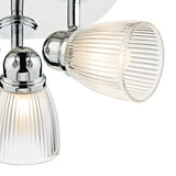 Dar Cedric Bathroom 3 Light Spotlight Polished Chrome Glass IP44 –  from Amos Lighting + Home