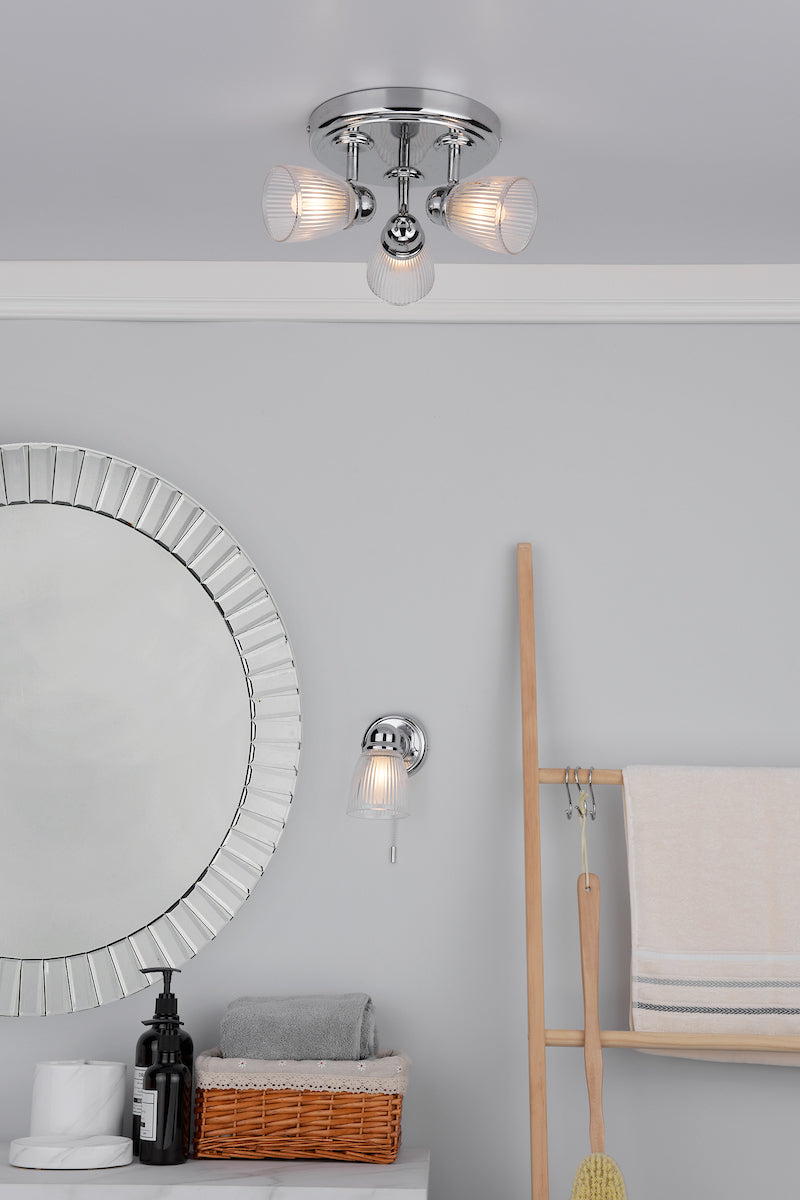 Dar Cedric Bathroom Spotlight Chrome IP44 –  from Amos Lighting + Home