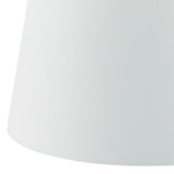 Dar Cezanne 35cm White Faux Silk Tapered Drum –  from Amos Lighting + Home