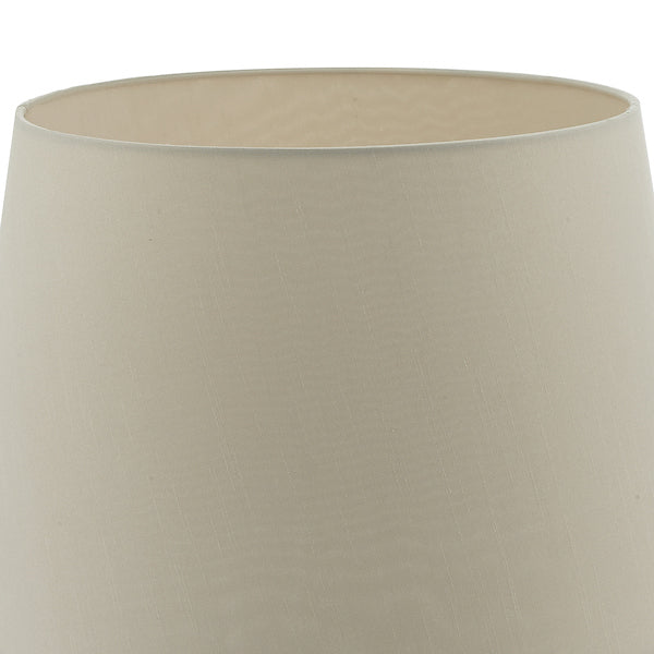 Dar Cezanne 40cm Ecru Faux Silk Tapered Drum –  from Amos Lighting + Home