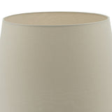 Dar Cezanne 40cm Ecru Faux Silk Tapered Drum –  from Amos Lighting + Home