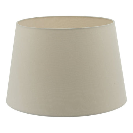 Dar Cezanne 40cm Ecru Faux Silk Tapered Drum –  from Amos Lighting + Home