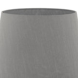 Dar Cezanne 40cm Slate Grey Faux Silk Tapered Drum –  from Amos Lighting + Home