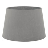 Dar Cezanne 40cm Slate Grey Faux Silk Tapered Drum –  from Amos Lighting + Home