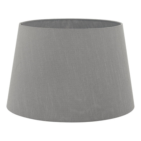 Dar Cezanne 40cm Slate Grey Faux Silk Tapered Drum –  from Amos Lighting + Home