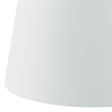 Dar Cezanne 40cm White Faux Silk Tapered Drum –  from Amos Lighting + Home