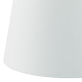 Dar Cezanne 45cm White Faux Silk Tapered Drum –  from Amos Lighting + Home