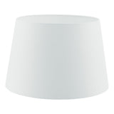 Dar Cezanne 45cm White Faux Silk Tapered Drum –  from Amos Lighting + Home