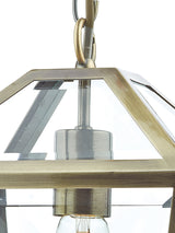 Dar Churchill Lantern Pendant Antique Brass –  from Amos Lighting + Home