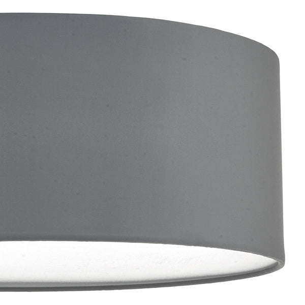 Dar Cierro 3 Light Flush Grey 40cm –  from Amos Lighting + Home