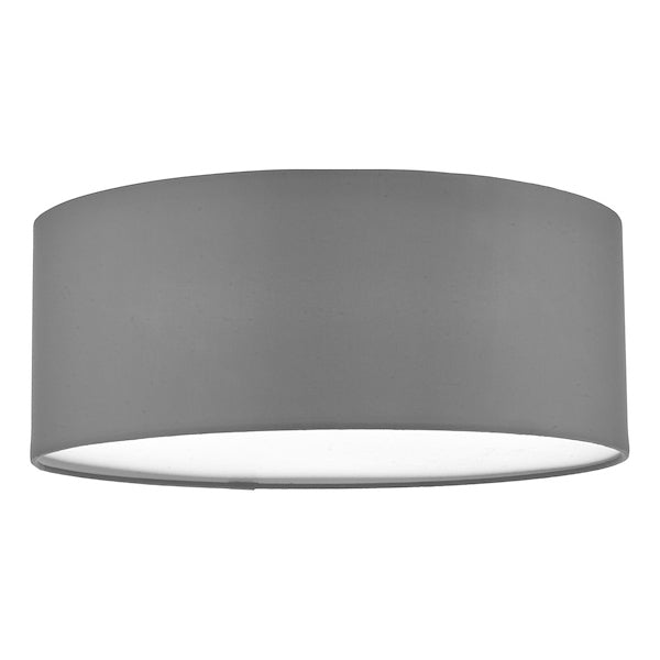 Dar Cierro 3 Light Flush Grey 40cm –  from Amos Lighting + Home