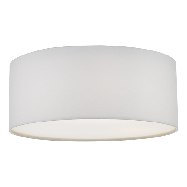 Dar Cierro 3 Light Flush Ivory 40cm –  from Amos Lighting + Home