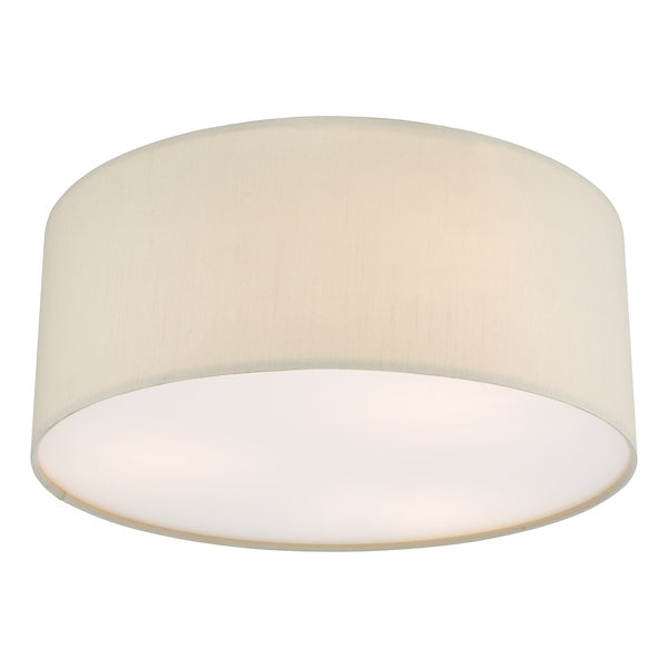 Dar Cierro 3 Light Flush Taupe 40cm –  from Amos Lighting + Home