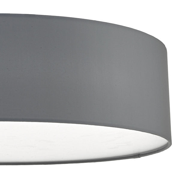 Dar Cierro 4 Light Flush Grey 60cm –  from Amos Lighting + Home