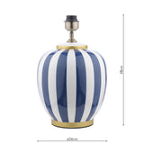 Dar Circus Ceramic Table Lamp Blue & White Base Only –  from Amos Lighting + Home