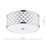 Dar Civic Small Flush Ceiling Light –  from Amos Lighting + Home