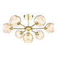 Dar Cohen 7lt Semi-Flush Gold & Open Champagne Glass –  from Amos Lighting + Home