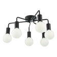 Dar Dena 6 Light Flush Matt Black –  from Amos Lighting + Home