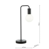 Dar Dena Table Lamp Matt Black –  from Amos Lighting + Home