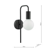 Dar Dena Wall Light Matt Black –  from Amos Lighting + Home