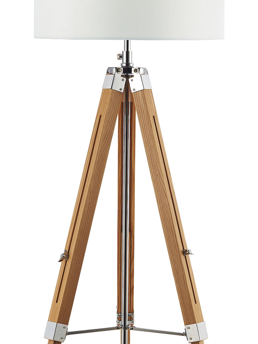 Dar Easel Tripod Floor Lamp Base Light Wood –  from Amos Lighting + Home