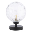 Dar Esben Touch Table Lamp Black with Clear Dimpled Glass –  from Amos Lighting + Home