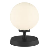 Dar Esben Touch Table Lamp Black With Opal Glass –  from Amos Lighting + Home