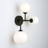 Dar Euan 3 Light Flush Ceiling Light Black –  from Amos Lighting + Home