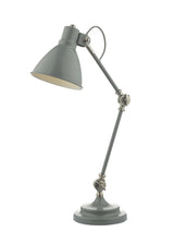 Dar Eunice Task Desk Lamp Grey Satin and Nickel –  from Amos Lighting + Home