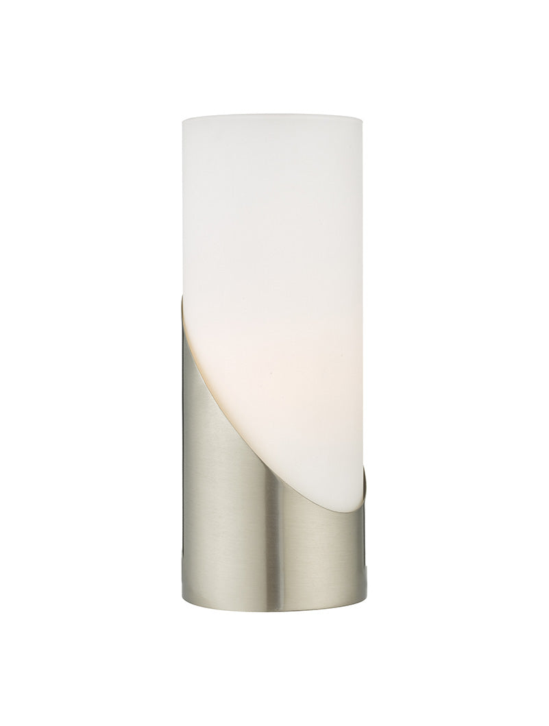 Dar Faris Touch Table Lamp Satin Nickel – Amos Lighting Home
