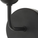 Dar Feya Wall Light Matt Black Opal Glass –  from Amos Lighting + Home