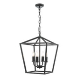 Dar Fionn 4 Light Pendant Matt Black –  from Amos Lighting + Home