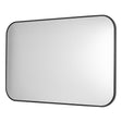 Dar Firuz Rectangle Mirror Thin Matt Black Frame 90 X 60cm –  from Amos Lighting + Home