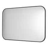 Dar Firuz Rectangle Mirror Thin Matt Black Frame 90 X 60cm –  from Amos Lighting + Home