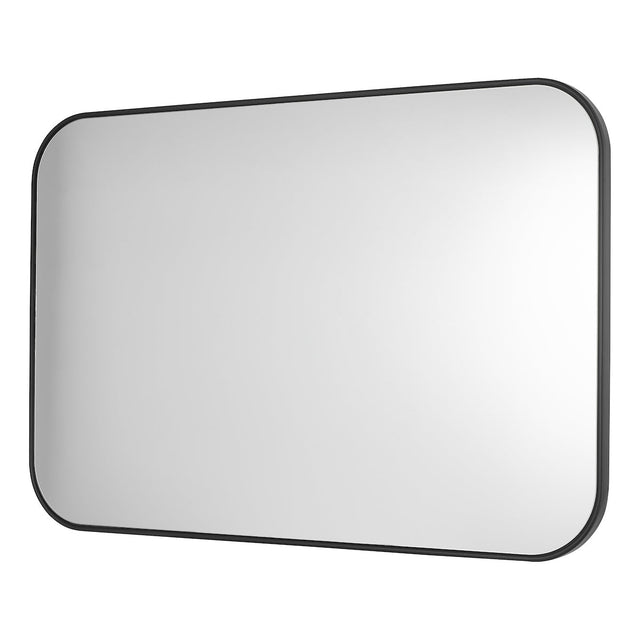Dar Firuz Rectangle Mirror Thin Matt Black Frame 90 X 60cm –  from Amos Lighting + Home