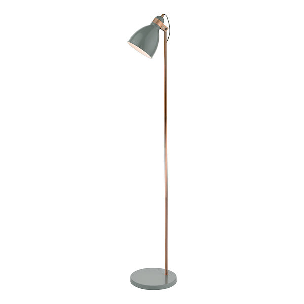 Dar Frederick Floor Lamp Grey and Copper –  from Amos Lighting + Home