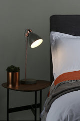 Dar Frederick Table Lamp Black, White or Grey