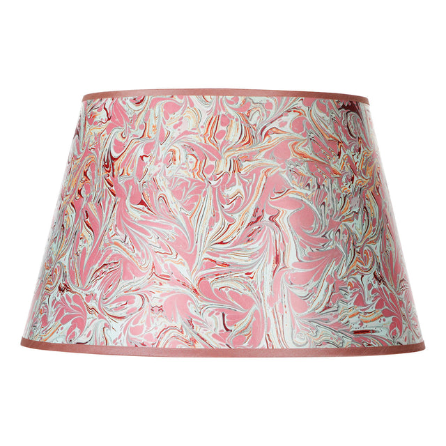 Dar Frida Red Marble Pattern Tapered Drum Shade 45cm –  from Amos Lighting + Home